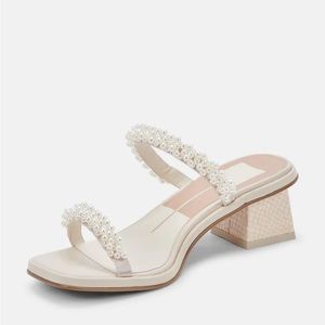 Dolce Vita River Pearl Heels - Vanilla Pearls